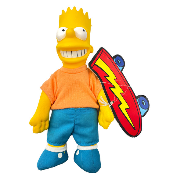 Bart 9" & Lisa 8" Simpson Doll Plush Vintage Mattel 20th Century Fox 1990 - Picture 8 of 11